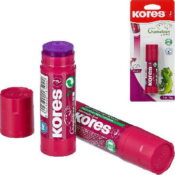 Клей-карандаш 15г KORES Chameleon (исчезающий цвет) 16511 Клей-карандаш 15г KORES Chameleon (исчезающий цвет) 16511