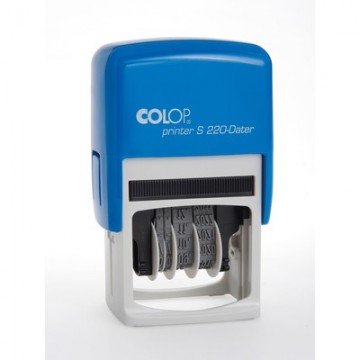 Датер автоматический пласт. S220Bank шрифт 4мм месяц цифр.(аналог 4820B)Col