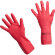 Перчатки латексные Многоцелевые Vileda, красный, S, 100749