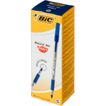 Ручка шариковая Bic Раунд Стик Экзакт синяя, 918543 0,35 мм