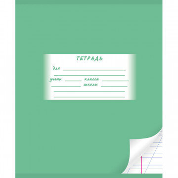 Тетрадь школьная А5,12л,косая линия Однотонная.С уголком ТШ12К7607