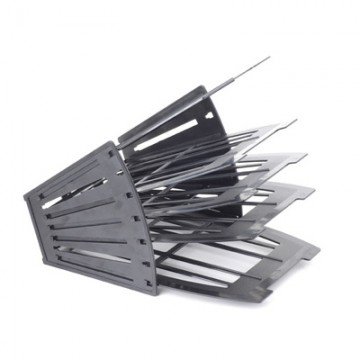 Лоток для бумаг  Attache сборный на 4 отделения черный