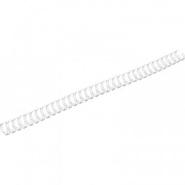 Пружины для переплета металлические Promega office 11,1мм белые 100шт/уп.