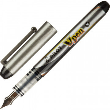 Ручка перьевая PILOT одноразовая SVP-4M V-Pen, черные чернила, 0,58мм Ручка перьевая PILOT одноразовая SVP-4M V-Pen, черные чернила, 0,58мм