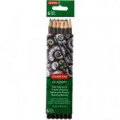 Набор карандашей черногр. Derwent Academy Sketching Hang Pack 6шт 2H-3B