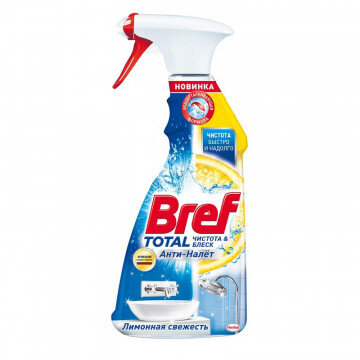 Средство для сантехники Bref Total Лимонная свежесть, 500 мл