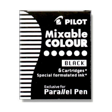 Чернила Чернильный картридж PILOT Parallel Pen черные 6 шт/уп IC-P3-S6 B