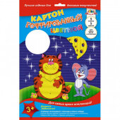 Картон цветной гофрир,5л,5цв,А4,С1430/0143-11,КТС,в ассортименте