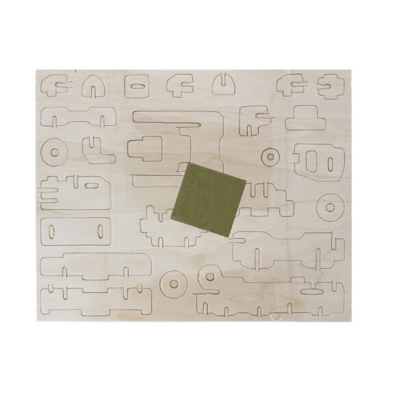 Сборная модель деревянная REZARK Пазл 3D  Классический автомобиль, ROT-015