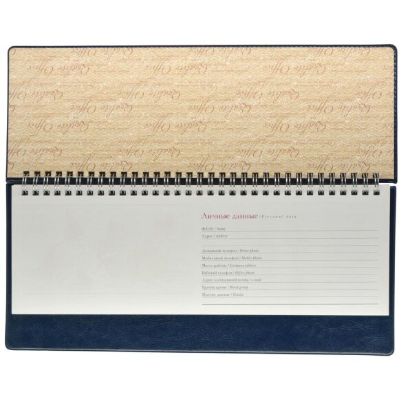 Планинг АТТАСНЕ Sidney  синий 305х130, 64 л. Ал