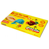 Пластилин Каляка-Маляка для детского творчества 16цв.240г со стеком,ПКМ16-П