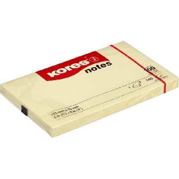 Блок-кубик Kores бум.для зам. 125х75 желтая 100л. ?46125