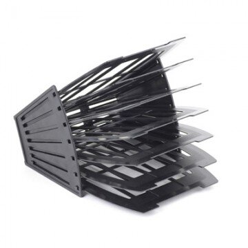 Лоток для бумаг Attache сборный на 6 отделений черный Лоток для бумаг Attache сборный на 6 отделений черный