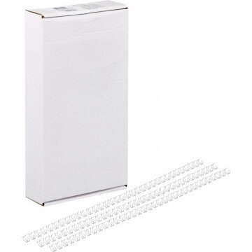 Пружины для переплета металлические Promega office 4,8мм белые 100шт/уп.