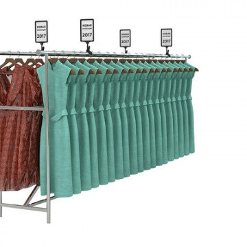 Держатель ценн. пластик. рамки универсал. CLAMP-T, цвет черный (10шт/уп)