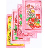 Набор кух. полотенец 35х60- 4 шт., вафля 160 гр/м2, Русский стол микс