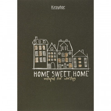 Тетрадь общая 48л,клет,А5,скреп,обл.карт,фольг,бл.65гр,Милый дом,05596