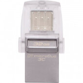 Флеш-память Kingston microDuo 3C, 64Gb, USB 3.1, Type-C, сере,DTDUO3C/64GB Флеш-память Kingston microDuo 3C, 64Gb, USB 3.1, Type-C, сере,DTDUO3C/64GB