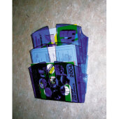 Дисплей настенный 3 отделения А4 горизонтальный проз синий