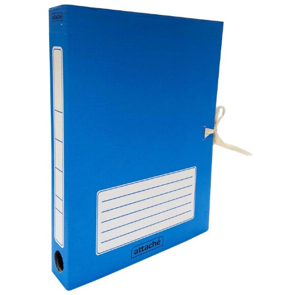 Короб архивный ATTACHE с завязками 45 мм ,синий Короб архивный ATTACHE с завязками 45 мм ,синий