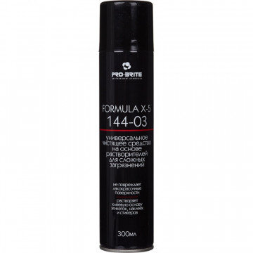 Профессиональная химия Pro-Brite FORMULA X-5 0,3л (144-03),уд.сложн.пятнен Профессиональная химия Pro-Brite FORMULA X-5 0,3л (144-03),уд.сложн.пятнен