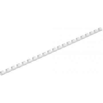 Пружины для переплета пластиковые ProfiOffice 8мм, белые 100шт/уп.