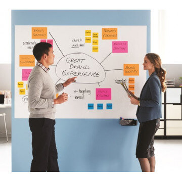 Доска маркерная самоклеящ.Маркерное покрытие Post-it,белое,60х90см,DEF3X2