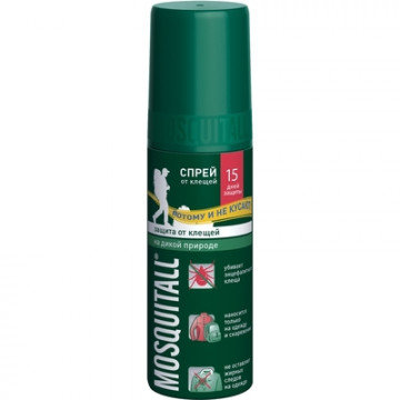 Средства от насекомых Mosquitall Защита от клещей спрей 100мл