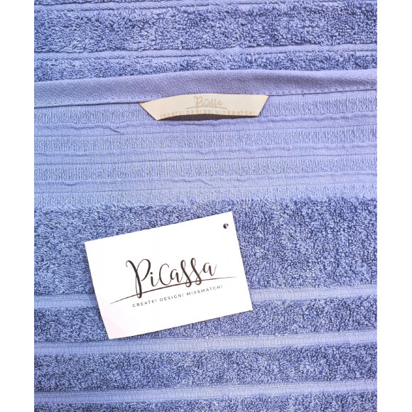 Полотенце махровое 50х90 Страйпсизо-голубой