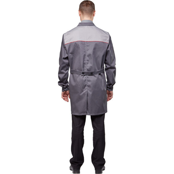 Халат рабочий у19-ХЛ т-сер/св-сер (р.48-50) 170-176