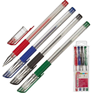 Набор гелевых ручек 4цв., 0,5мм, манжетка Набор гелевых ручек 4цв., 0,5мм, манжетка