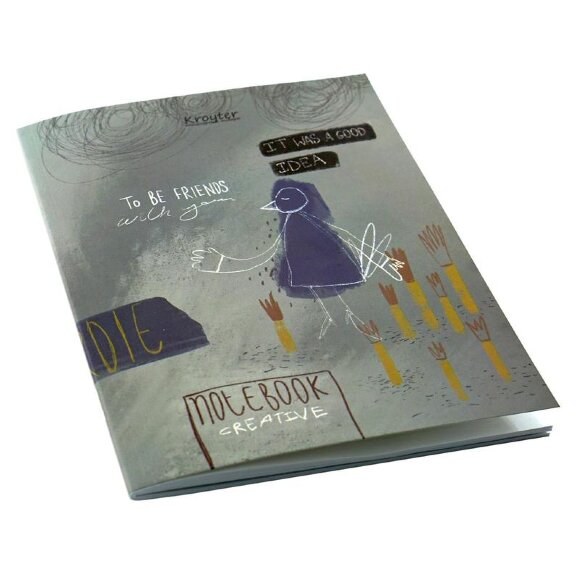 Тетрадь общая А5,48л,165х206,клет,скрепка,обл.карт,бл.65гр Серия Арт 00008