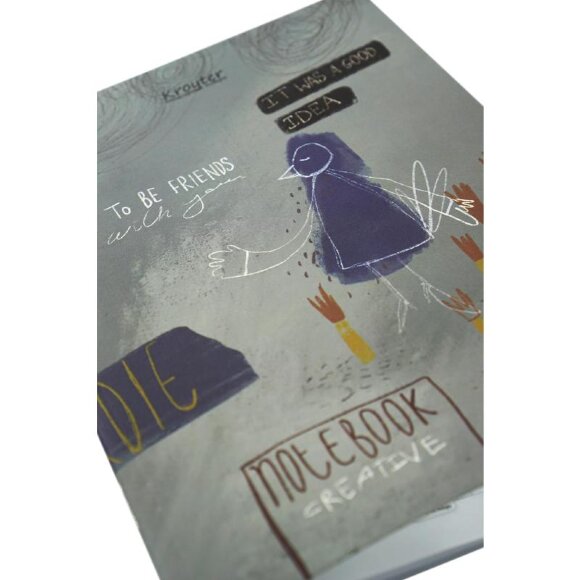 Тетрадь общая А5,48л,165х206,клет,скрепка,обл.карт,бл.65гр Серия Арт 00008