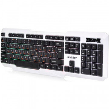 Клавиатура Smartbuy ONE 333 USB бело-черная (SBK-333U-WK) Клавиатура Smartbuy ONE 333 USB бело-черная (SBK-333U-WK)