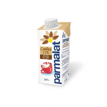 Сливки ультрапастеризованные Parmalat 11% 0,2л Сливки ультрапастеризованные Parmalat 11% 0,2л