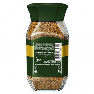 Кофе Jacobs Monarch натур.раств.сублим. 95г стекло Кофе Jacobs Monarch натур.раств.сублим. 95г стекло