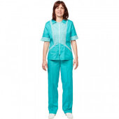 Костюм для горничных и уборщиц женский у10-КБР бирюза (р.48-50)р.170-176