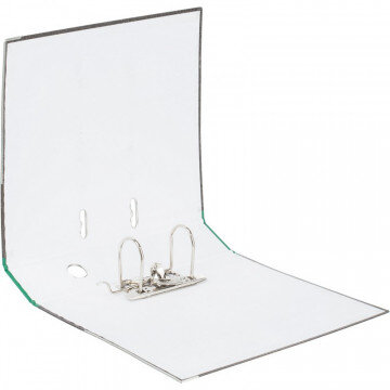 Папка-регистратор 75 мм Attache мрамор,мет.уг.,зелен.корешок