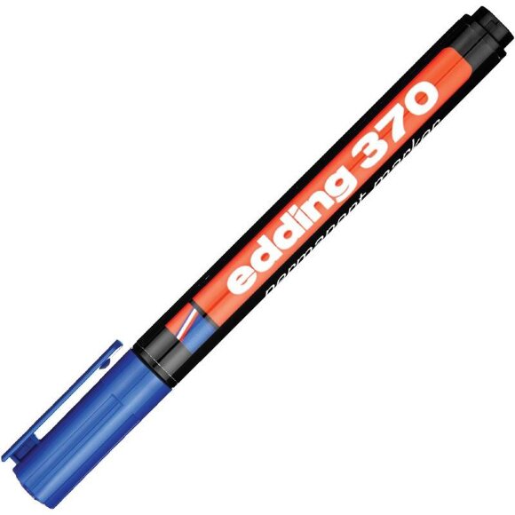 Маркер перманентный EDDING E-370/3 синий 1мм круглый наконечник Маркер перманентный EDDING E-370/3 синий 1мм круглый наконечник