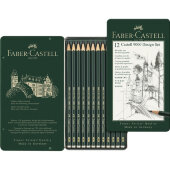 Набор карандашей ч/г Faber-Castell Castell9000 Design Set,12шт,6H-4B,119064