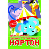Картон цветной двустор. мелов. А4 5л.10цв. Хобби тайм 11-405-241 д