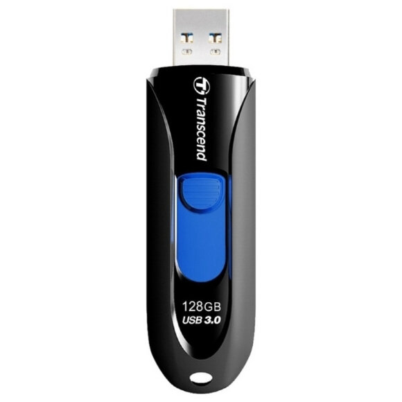 Флеш-память Transcend JetFlash 790, 128Gb, USB 3.1 G1, ч/син, TS128GJF790K Флеш-память Transcend JetFlash 790, 128Gb, USB 3.1 G1, ч/син, TS128GJF790K